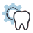 cartoon tooth with gear