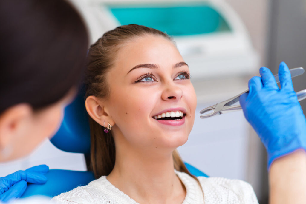 patient at dentist for wisdom teeth removal in Rockledge